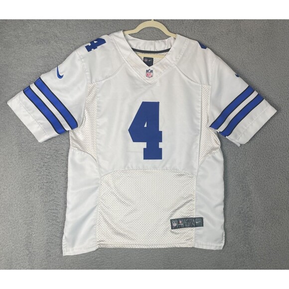 Nike Stitched Jersey Dak Prescott #4 Dallas Cowboys Mens 48 XL White Blue NFL - Picture 3 of 10